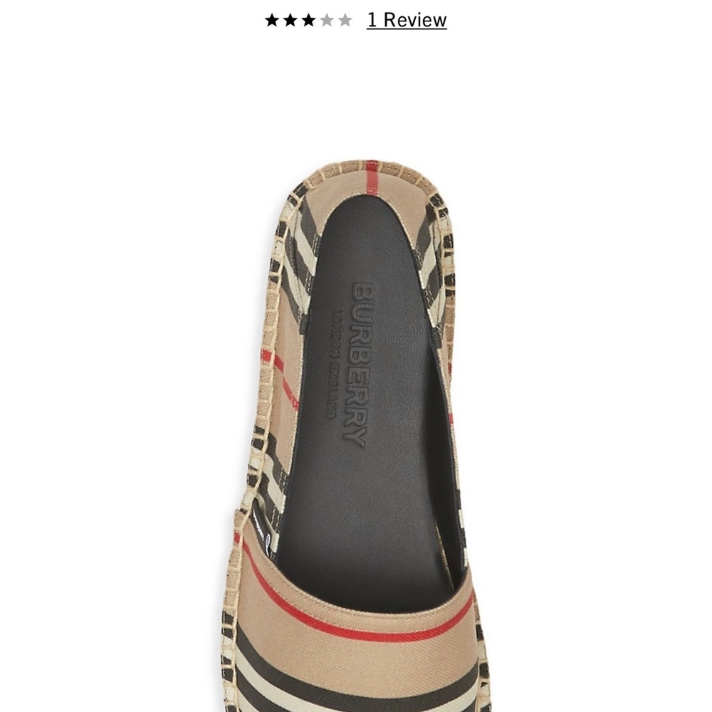 Burberry Classic espadrilles animated with Burberry Icon stripe size 5.5 - Picture 4 of 9